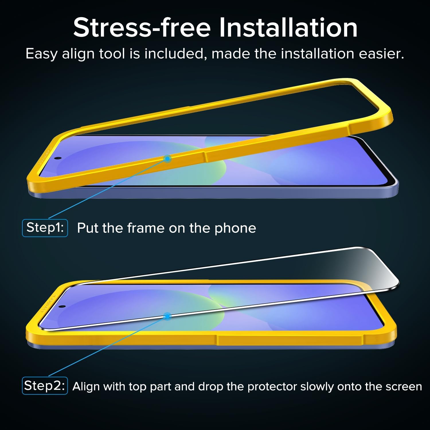 Detalle de ivoler Verre Trempé pour Samsung Galaxy A57 5G (2 pack) – 9H, anti-rayures, pose sans bulles