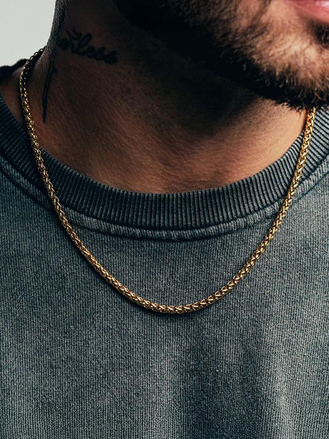 Detalle 2 de Chaîne homme U7 acier inox 3 mm