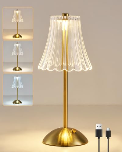 Detalle de HARPER LIVING Rechargeable Table Lamp, 3‑mode dimmable