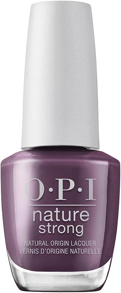 Detalle 2 de OPI Nature Strong Smalto Viola Rosa vegano a origine naturale, 15 ml