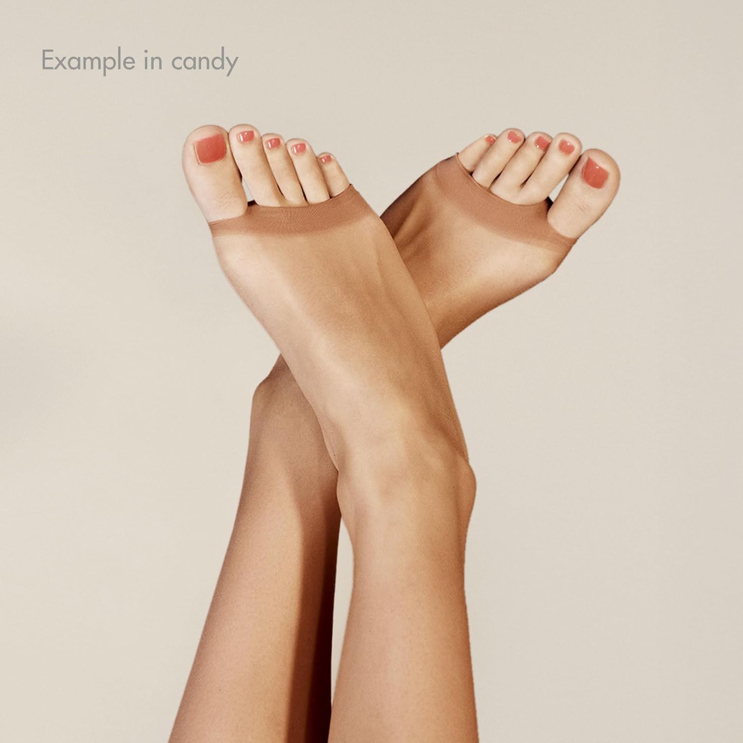 Detalle de Kunert Collant Femme Beige (teint 3520), 10 den, Fresh Up toeless – taille 44-46