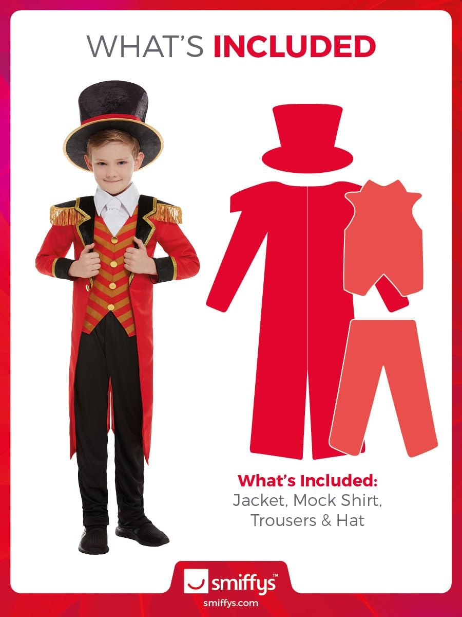 Detalle 2 de Smiffys Ringmaster costume 4-6 anni 🎭