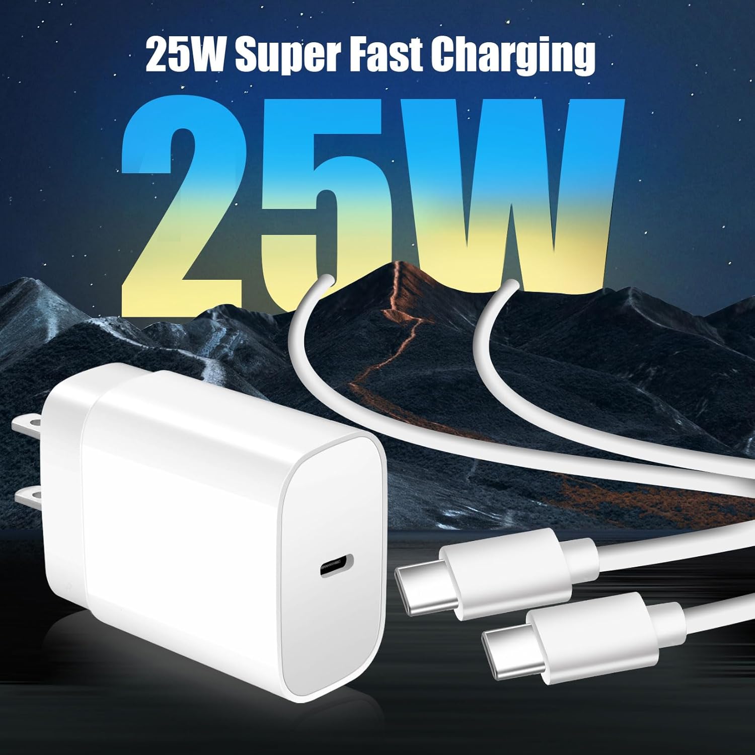 Thumbnail 4 de Samsung Fast Charger 25W 10ft USB-C cable pack