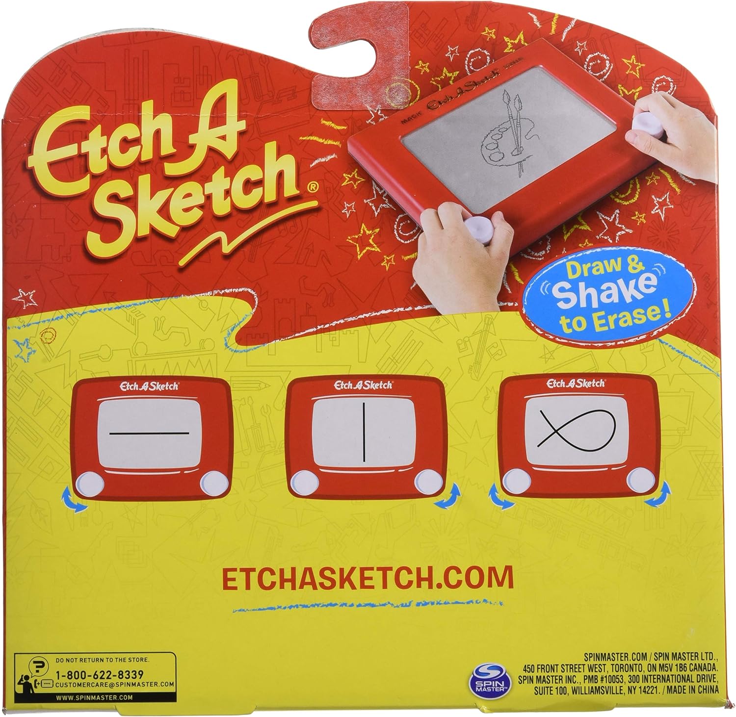 Detalle de Etch A Sketch クラシックスケッチ マルチカラー お絵かき玩具 電池不要・ノブ操作