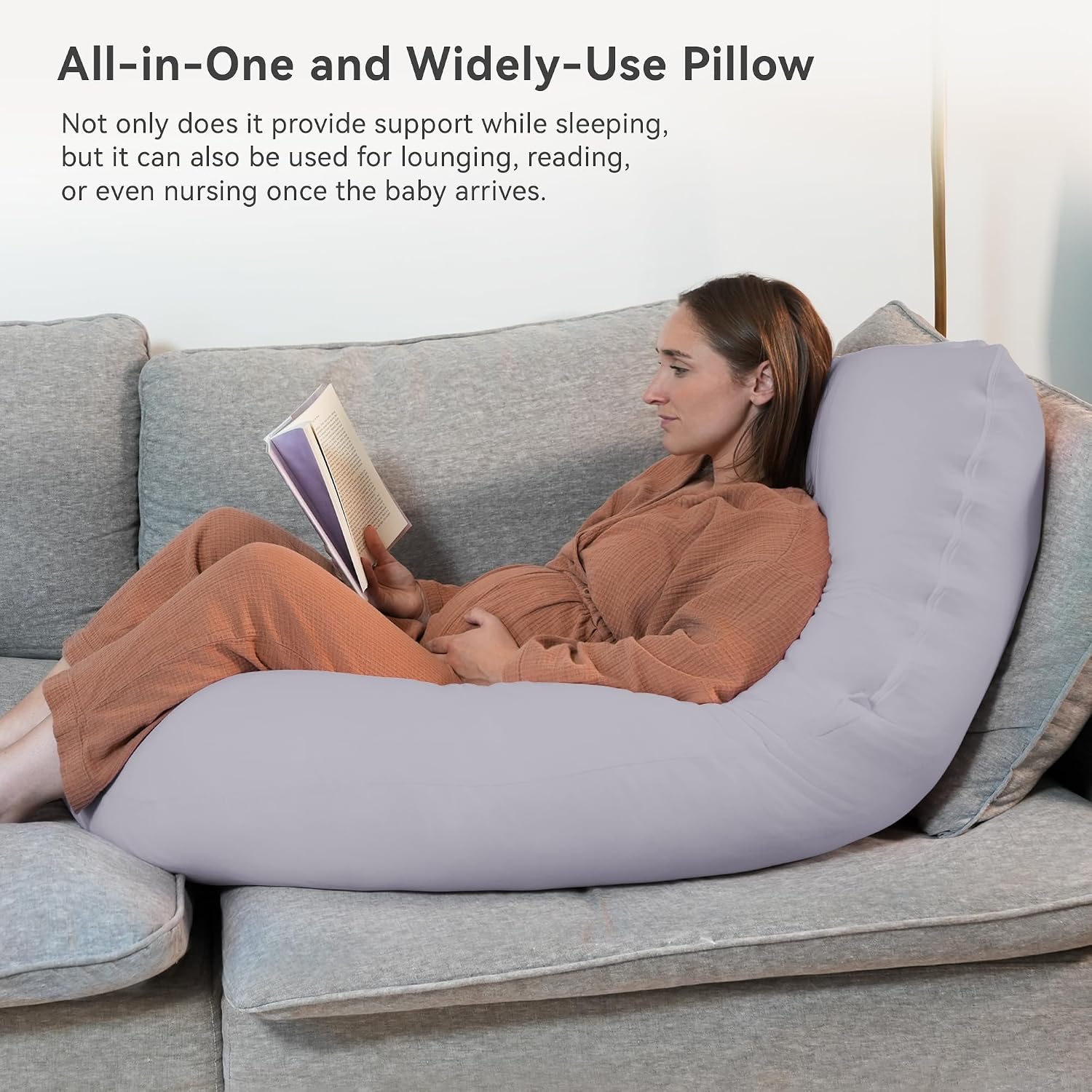 Thumbnail 4 de PinkFoggie Cooling Pregnancy Pillow 57-inch U-shaped maternity pillow