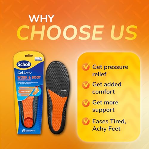 Thumbnail 8 de Scholl GelActiv Work Insoles for Men – All Day Comfort for Boots