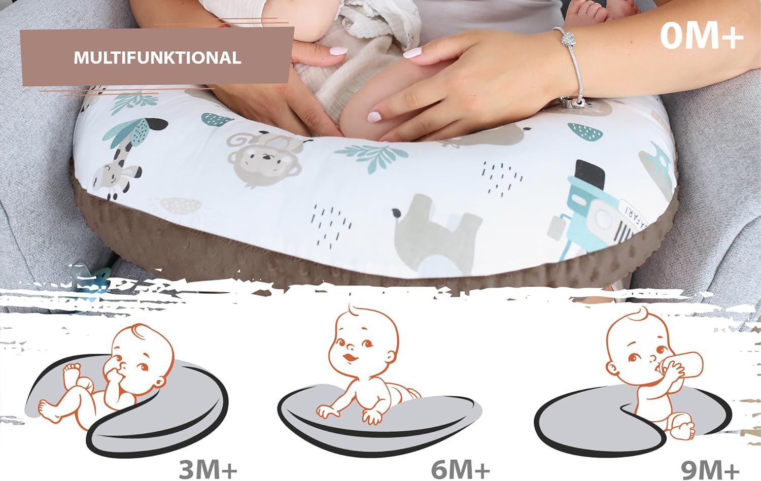 Thumbnail 5 de Totsy Baby Cojin Lactancia 130 cm Caqui