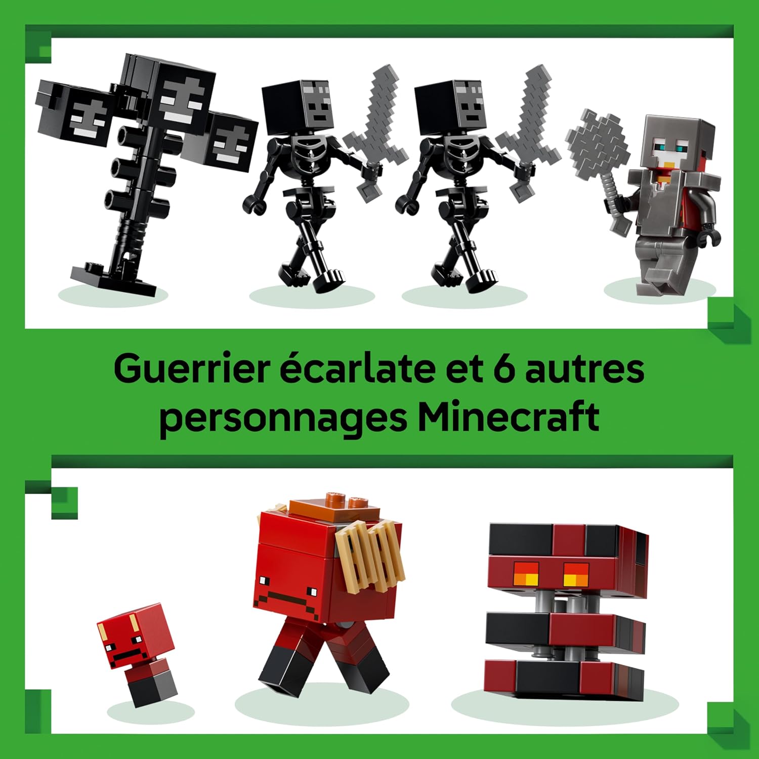 Thumbnail 4 de LEGO Minecraft La Bataille du Wither - Jeu interactif avec Guerrier Écarlate et Mobs de Wither