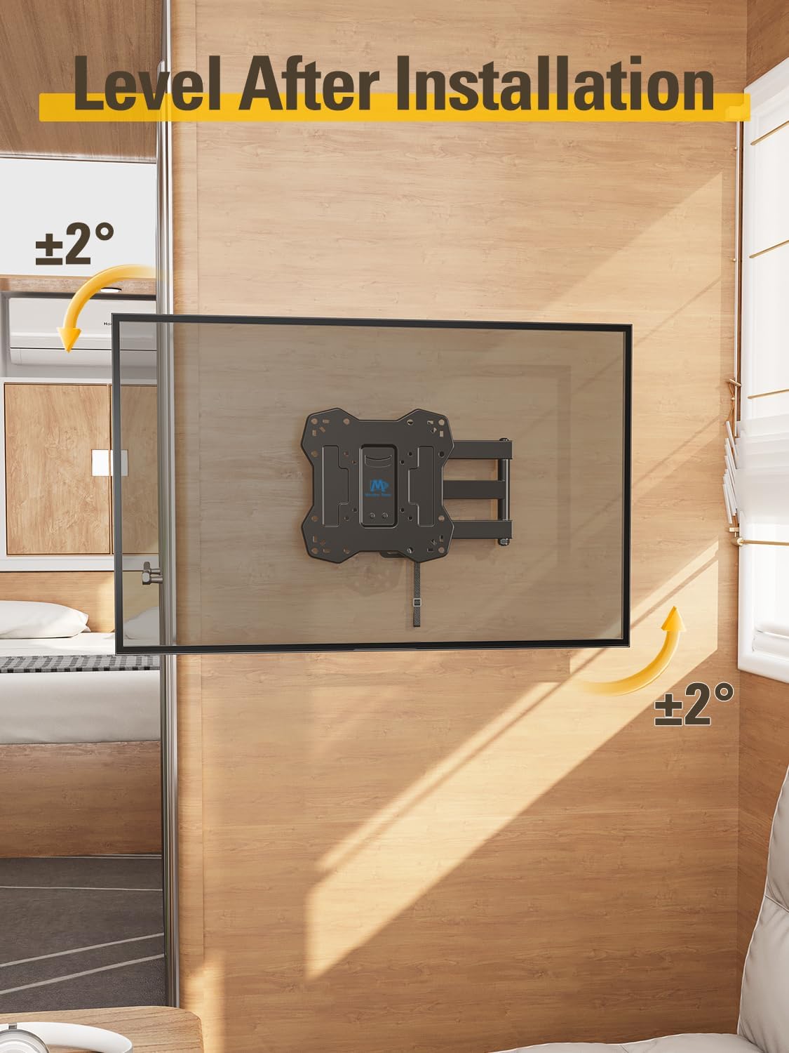 Detalle 1 de Mounting Dream MD2210 RV TV Mount, Full-Motion and Lockable, for 17–43-inch TVs
