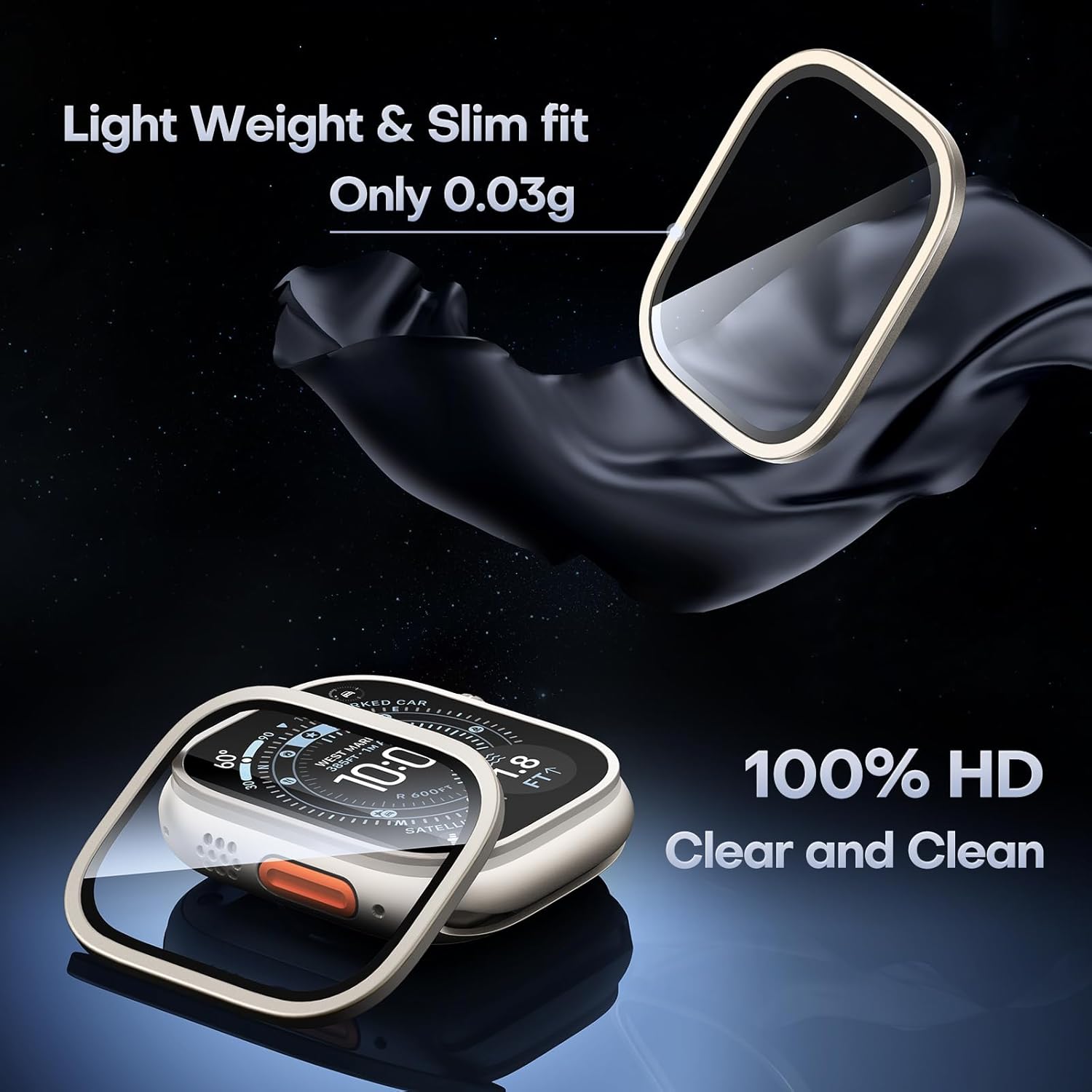 Thumbnail 4 de LϟK 2 Pack Titanium Frame 49mm Screen Protector