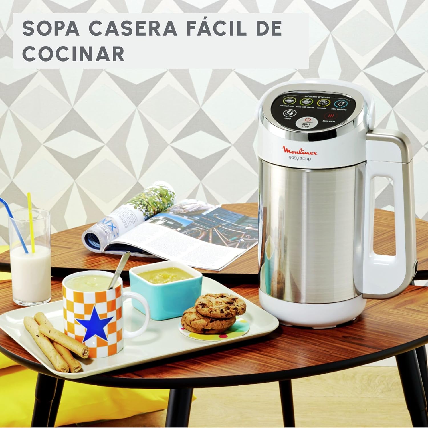 Thumbnail 2 de Moulinex Easy Soup LM8411 Sopera Eléctrica ☕  Acero Inoxidable