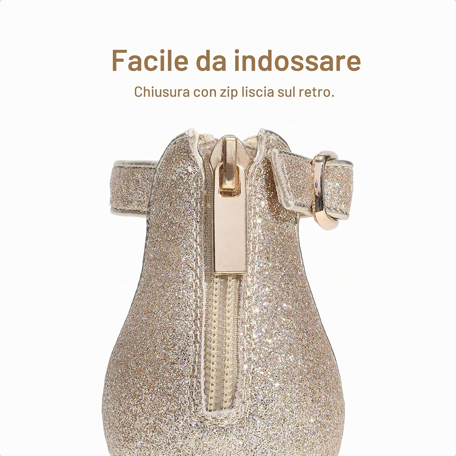 Detalle de DREAM PAIRS Sandali Estivi con Zeppa e Plateau per Bambine e Ragazzine – Flatform a Punta Aperta
