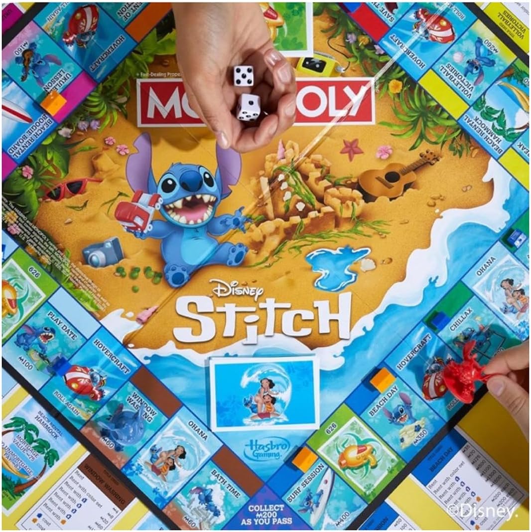 Detalle de Monopoly Disney Stitch Edition gioco da tavolo 🎲