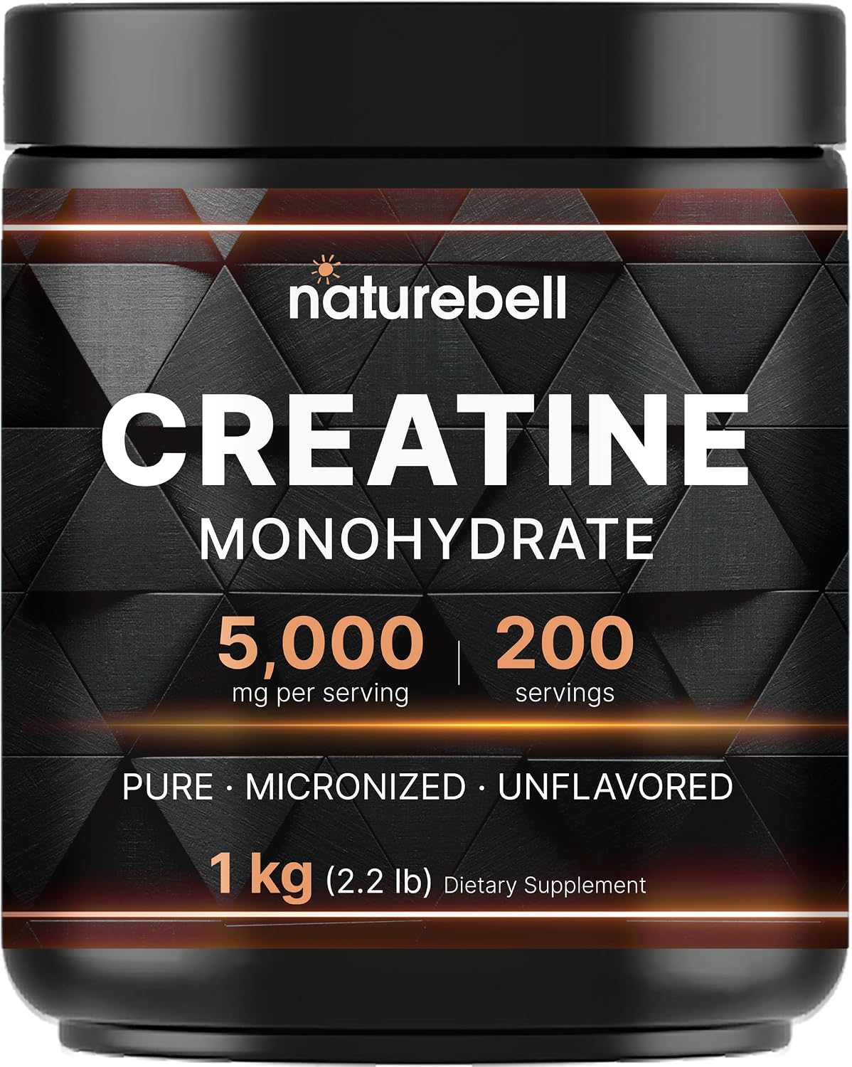 Detalle de NatureBell Creatine Monohydrate Powder, 200 Servings