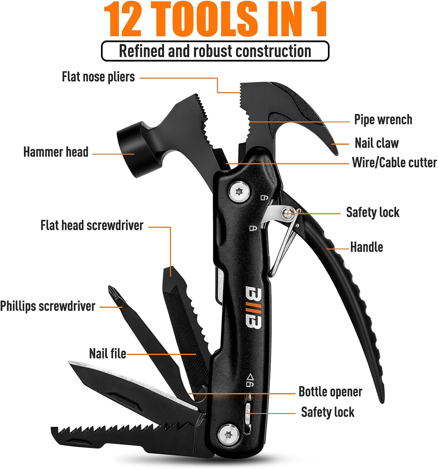 Detalle 2 de BIIB 12-in-1 Multitool 13,5 cm