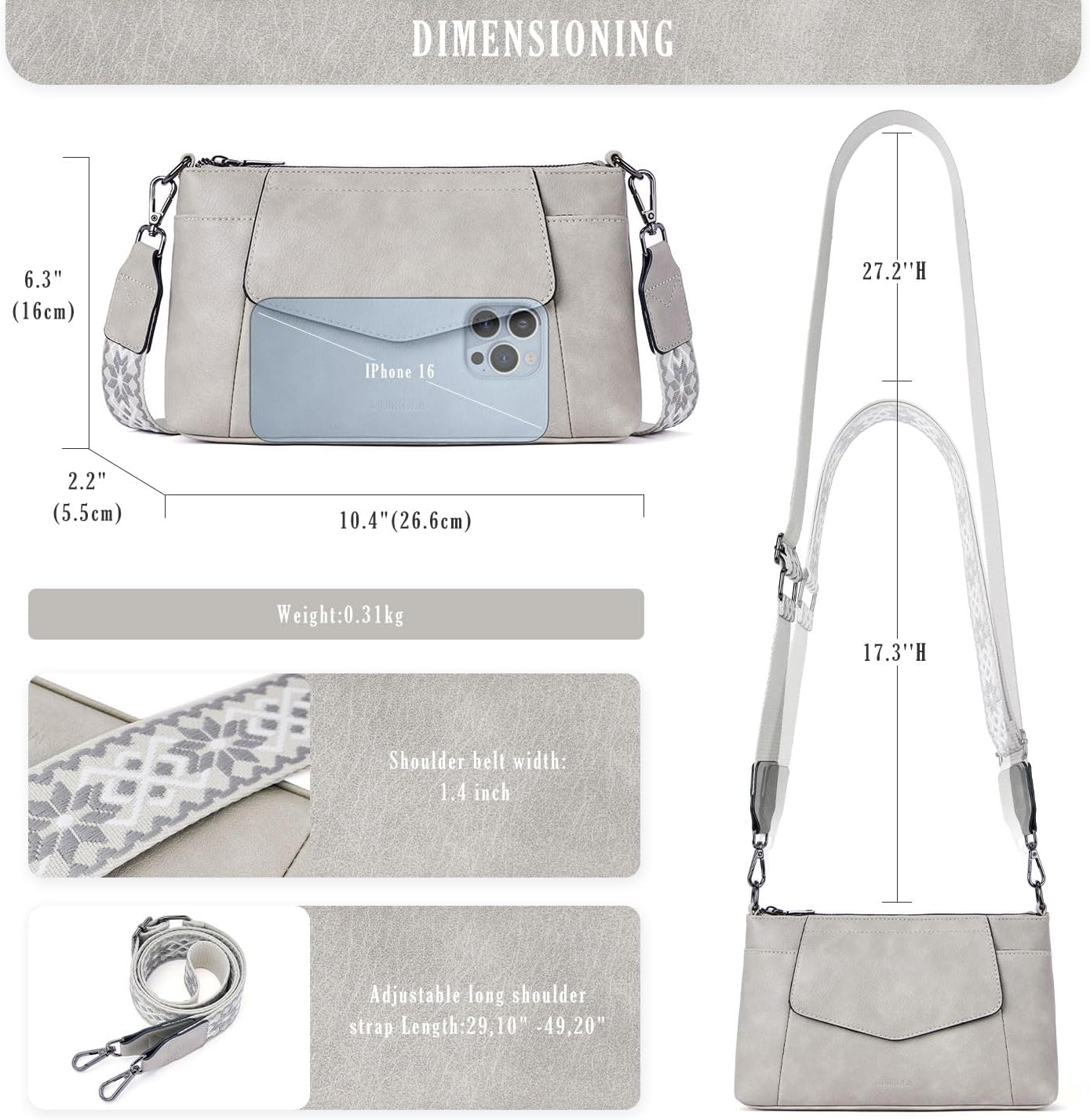 Thumbnail 3 de MUIIKOLA Crossbody Bag for Women