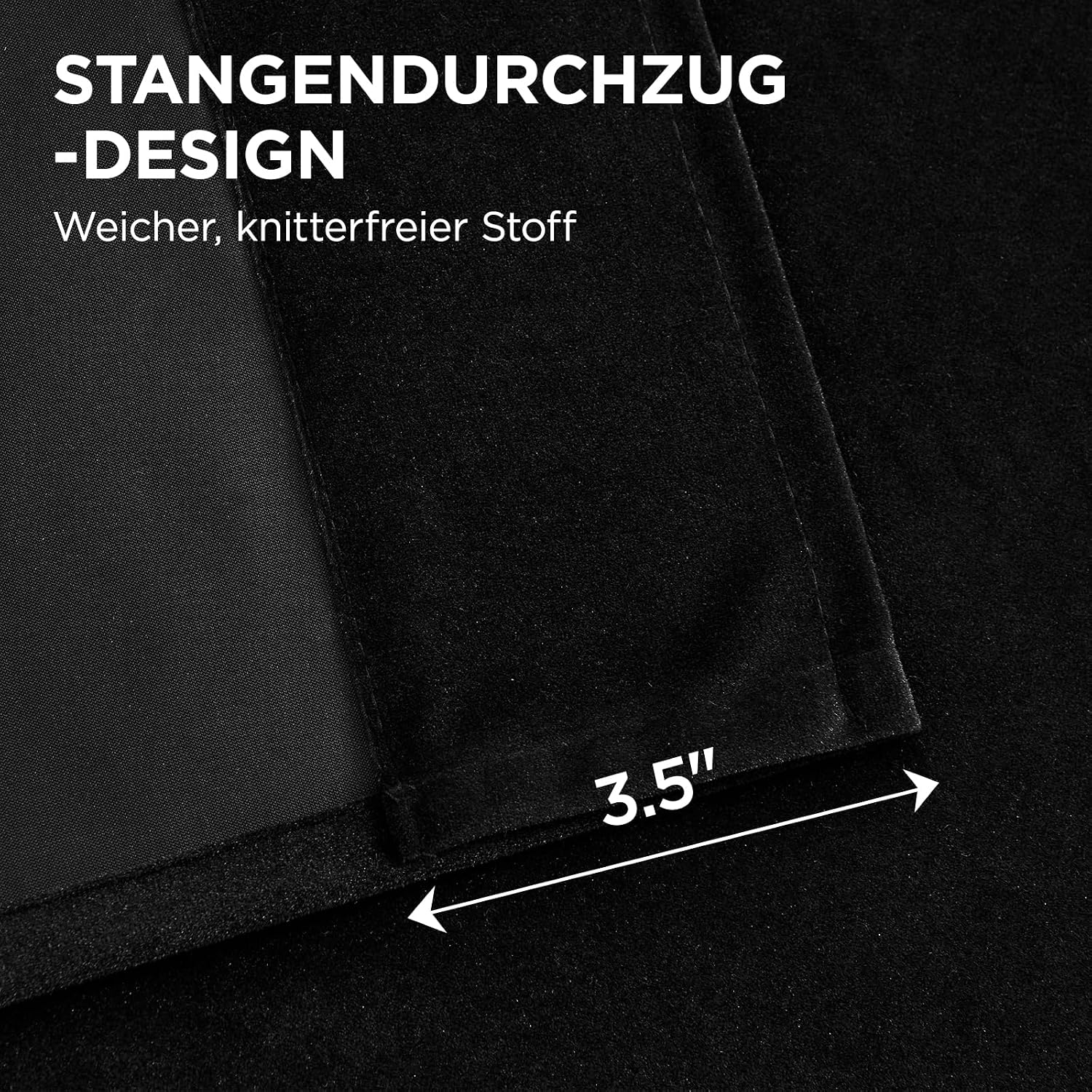Detalle 1 de Joydeco Verdunkelungsvorhang Schwarz 240 x 140
