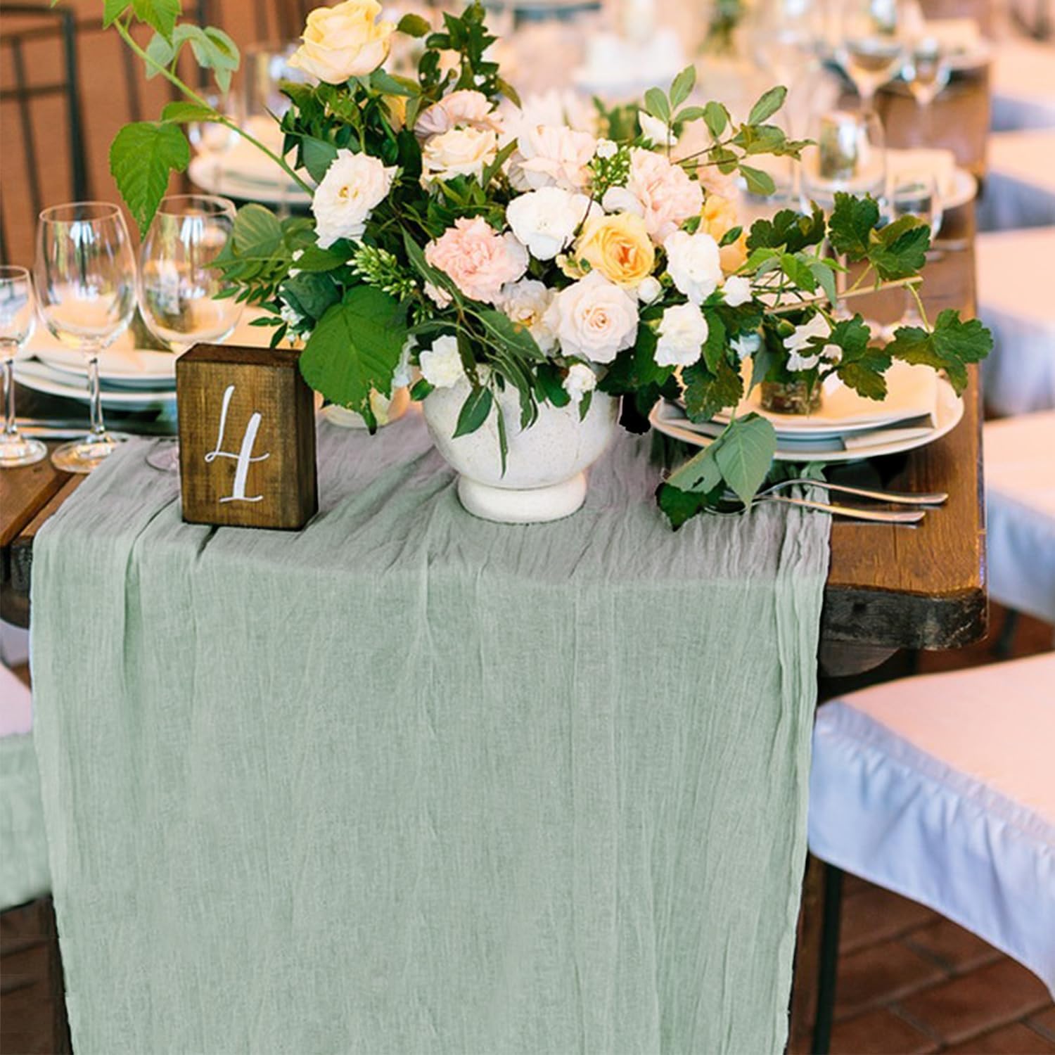 Thumbnail 5 de 12 Pack Cheesecloth Table Runner 35 x 118