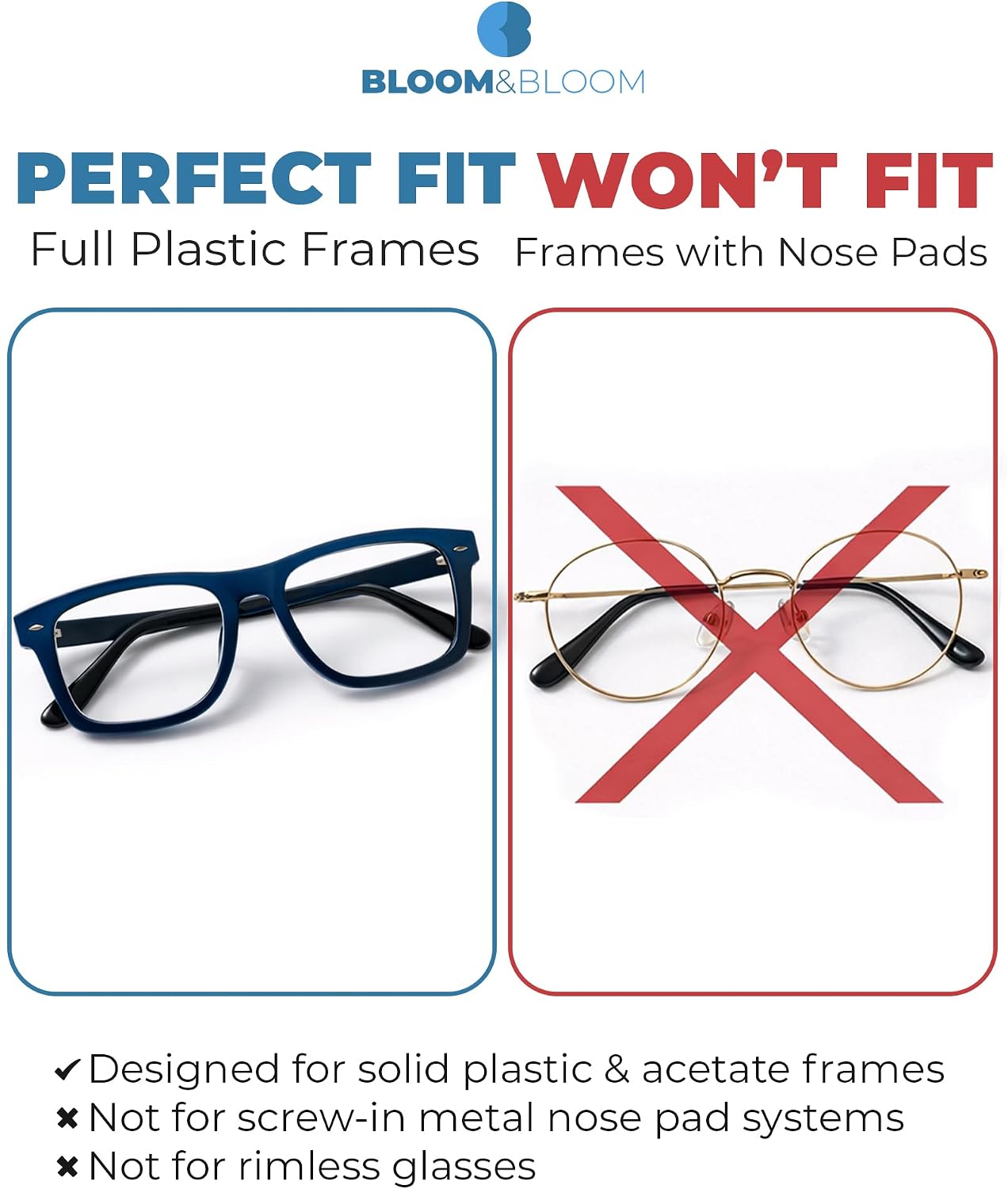 Detalle de Bloom&Bloom Eyeglass Nose Pads, 1 mm Silicone