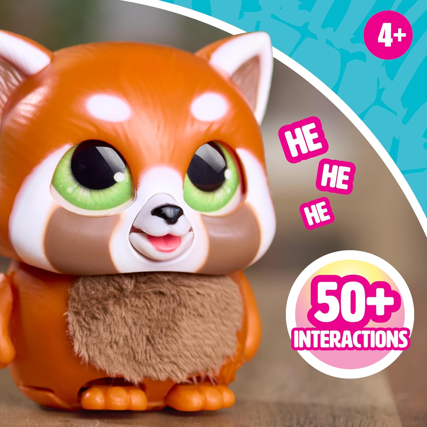 Detalle de Just Play FurReal Handfuls Shy il Panda Rosso, peluche interattivo da 8,9 cm per bambini dai 4 anni