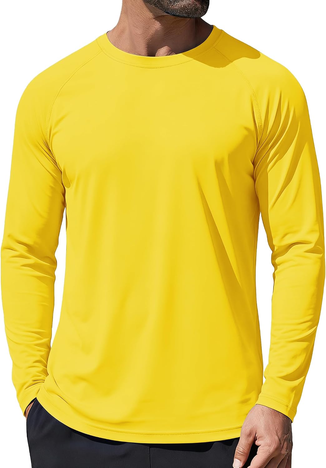 Detalle de GOLDPKF Men’s Sun UV Protection UPF 50+ Long Sleeve Quick Dry Outdoor Shirt