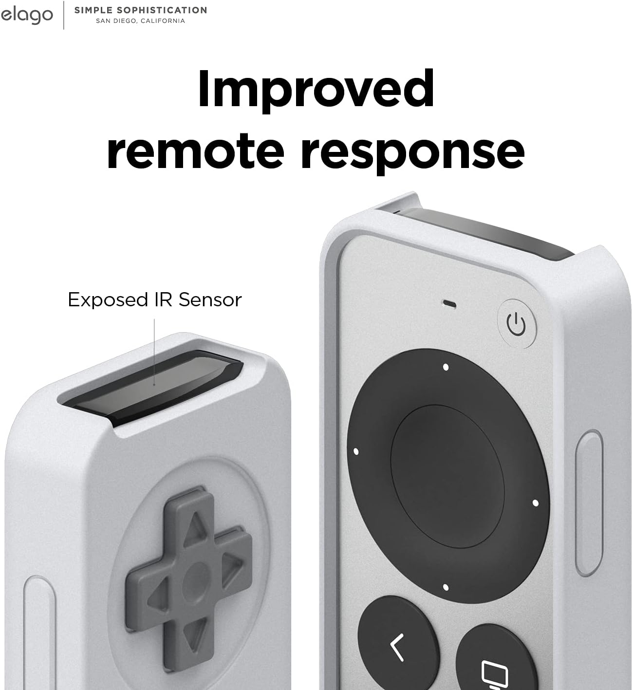 Thumbnail 5 de Étui rétro elago R4 pour Apple TV 4K Siri Remote (2e/3e génération, 2021/2022) – silicone premium, lanière incluse