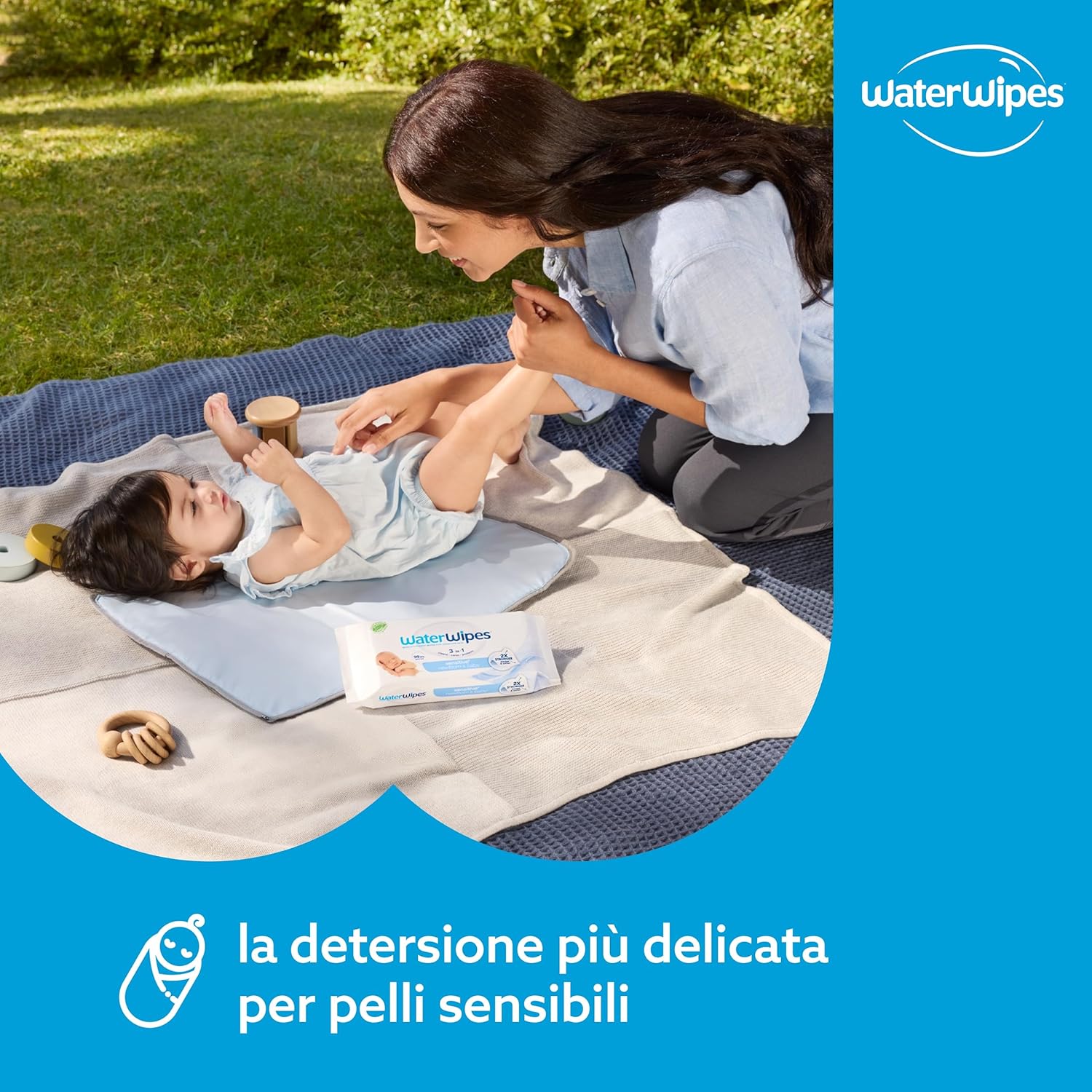 Thumbnail 4 de WaterWipes Sensitive+ Newborn & Baby Wipes, 720 pezzi (12 confezioni) – pulizia delicata con 99,9% acqua purificata