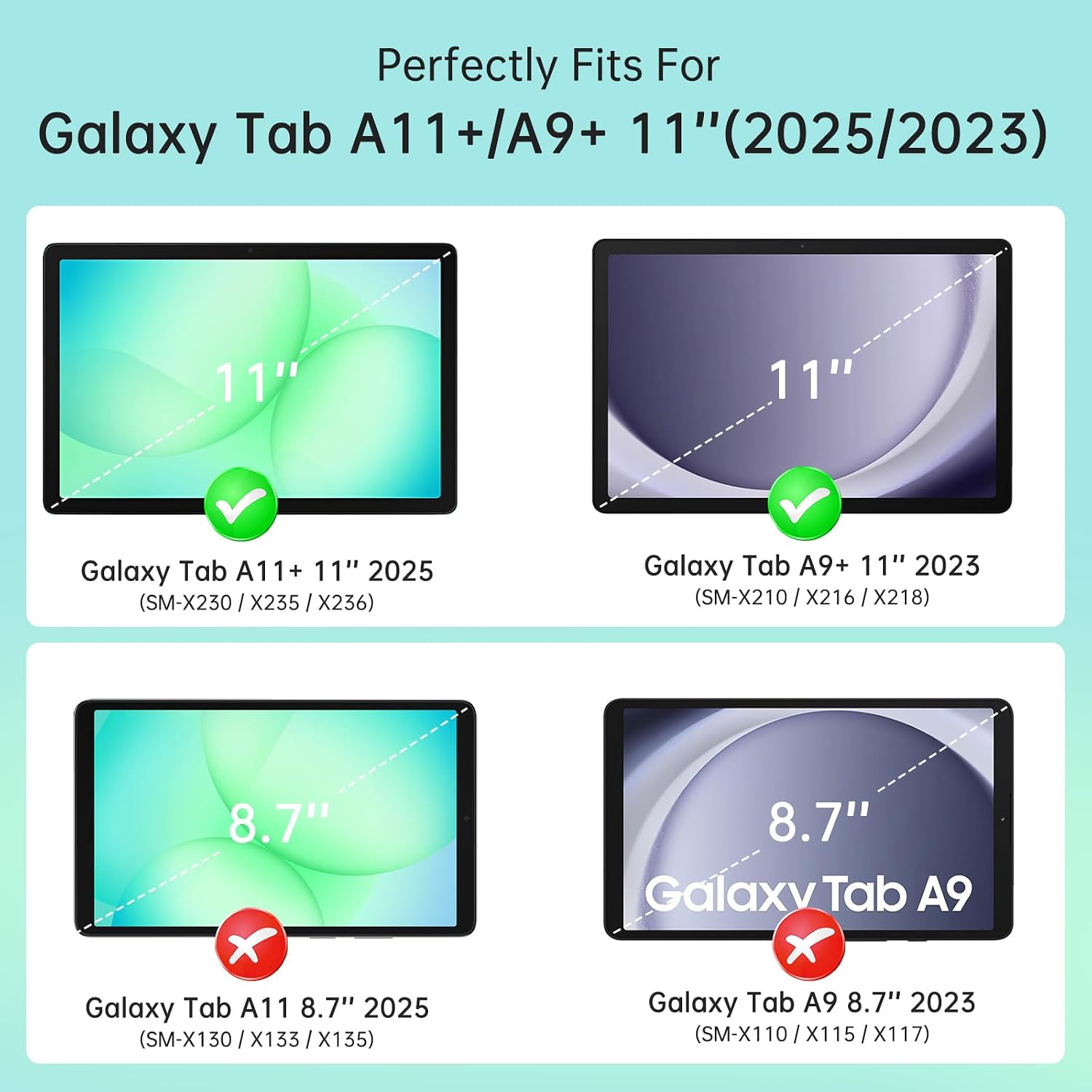 Detalle de CoBak tablet case for Galaxy Tab A11+