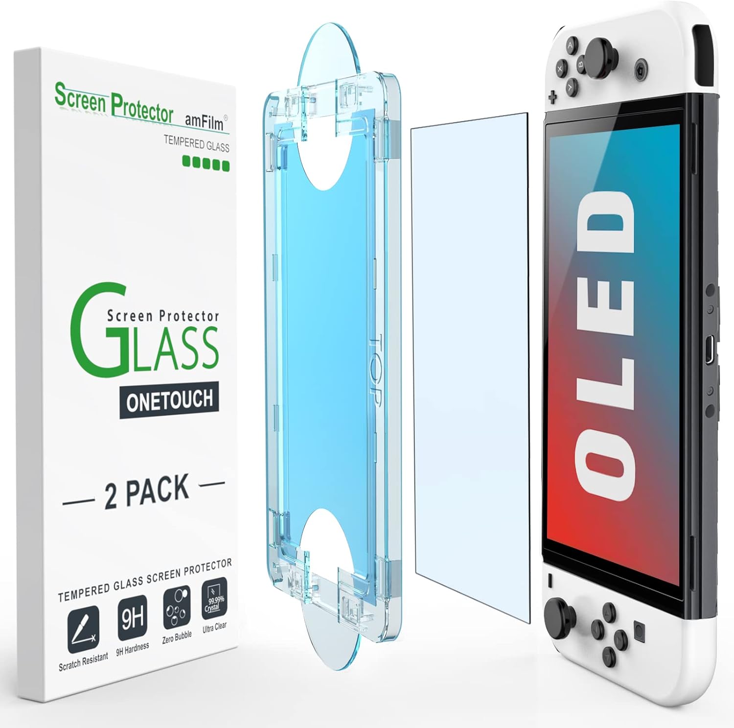 Thumbnail 6 de amFilm Auto-Alignment OneTouch Nintendo Switch 2 7.9" screen protector