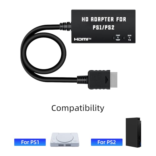 Detalle de McBazel Adattatore da PS1/PS2 a HDMI – cavo adattatore multifunzione HDTV HDMI per PS1/PS2/PS One
