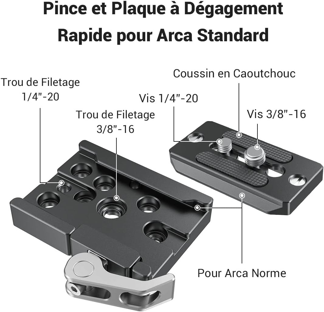 Detalle de SMALLRIG 2144B plaque Arca rapide
