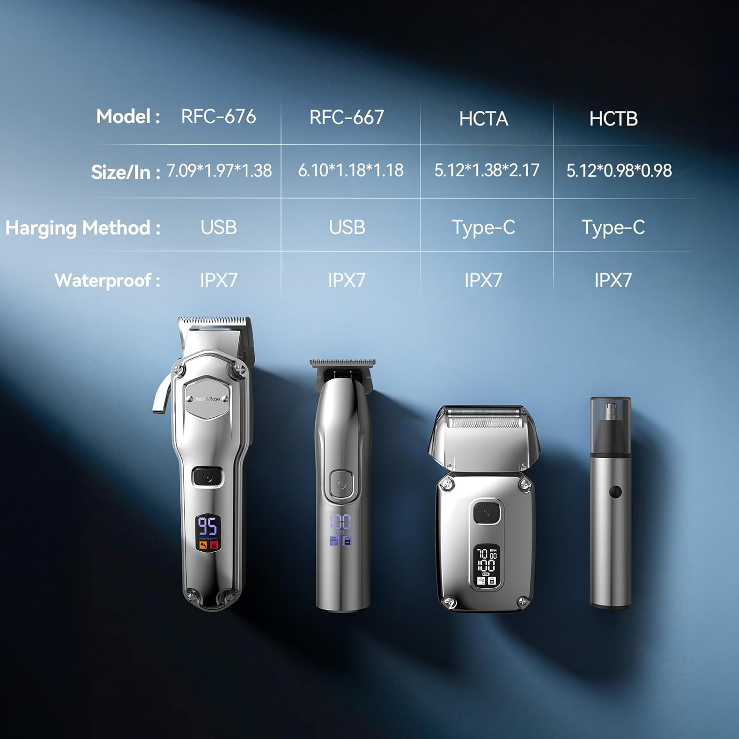 Thumbnail 6 de Jack & Rose 4-in-1 Hair Clippers Pro Kit