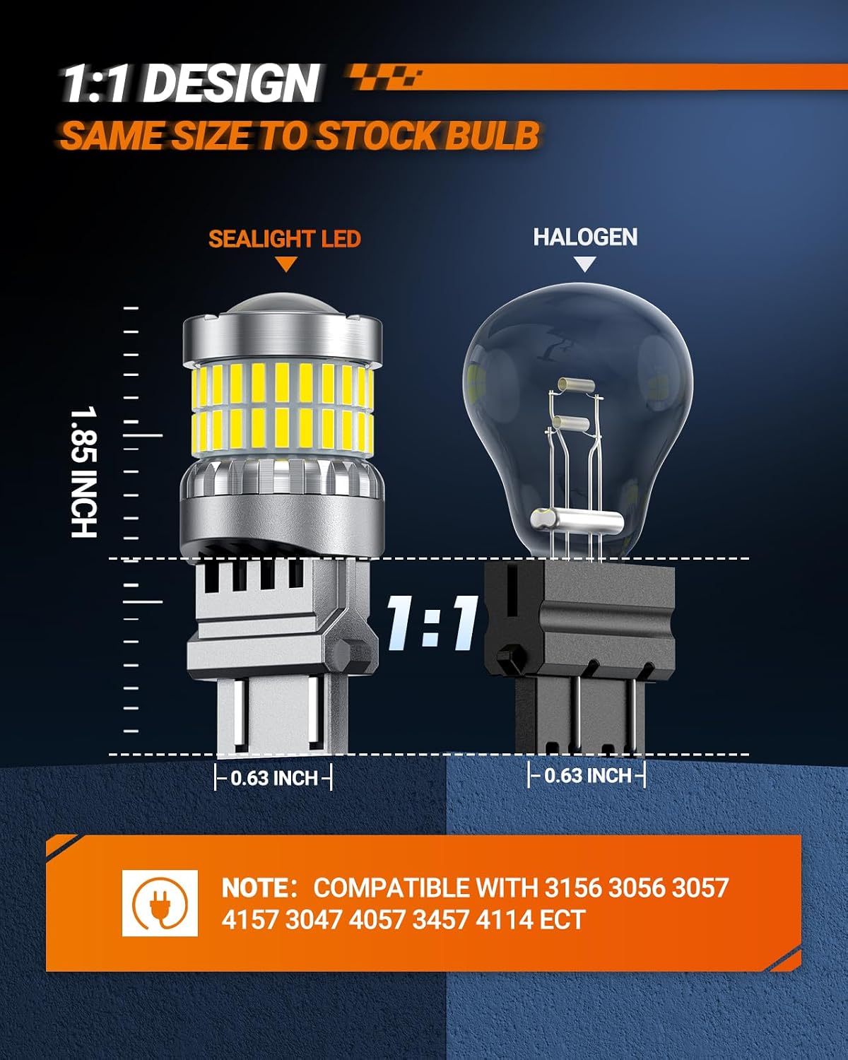 Thumbnail 5 de SEALIGHT 3157 Reverse Bulbs 2-pack