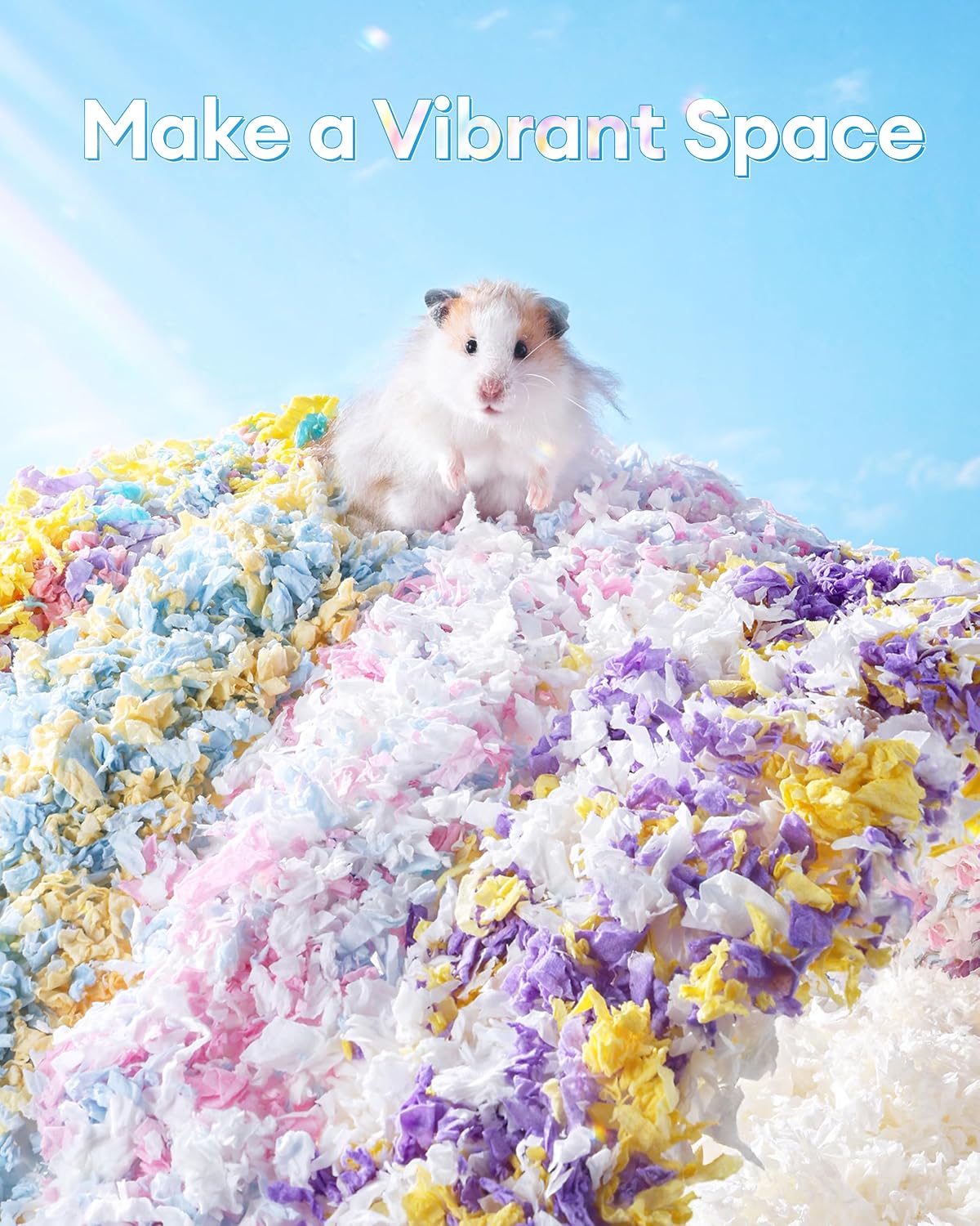 Thumbnail 6 de BUCATSTATE Hamster Bedding 70L — Truly 99% Dust-Free, Odour-Controlled Paper Bedding (Twilight Blue)