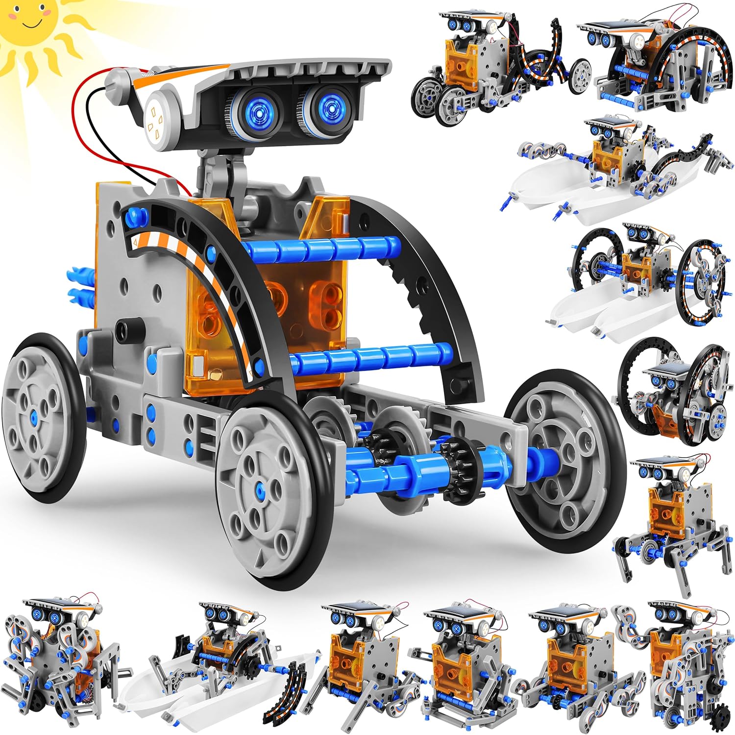 Bottleboom STEM 13-in-1 Solar Robot Kit for Kids 🤖