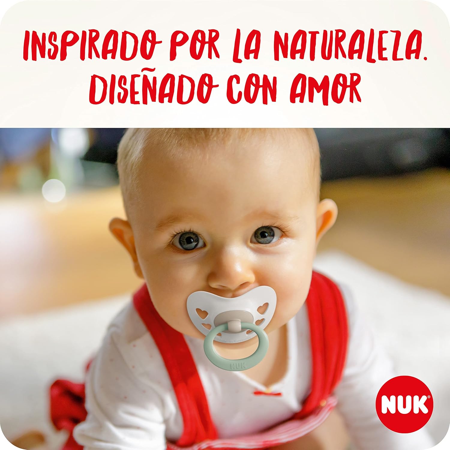 Detalle de NUK Signature Day & Night chupete ❤️ | 18-36 meses | Brilla en la oscuridad