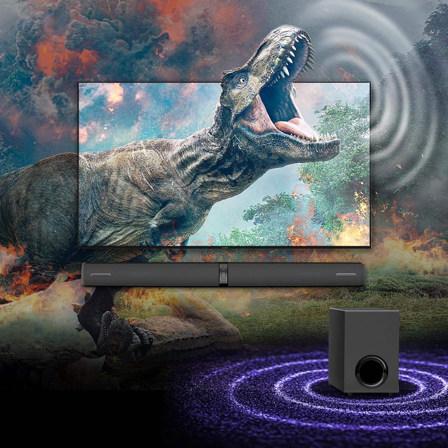 Detalle de Assistrust soundbar with subwoofer, 110W