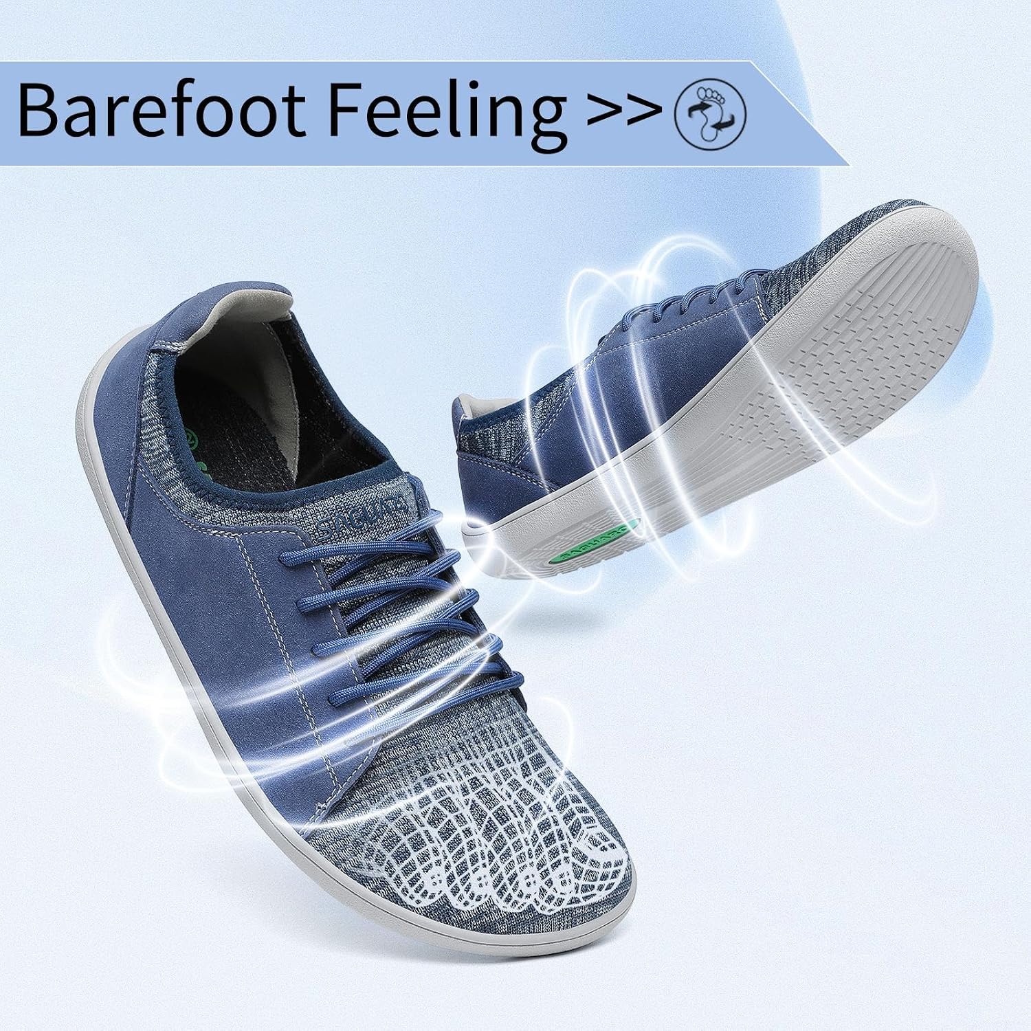 Thumbnail 3 de SAGUARO Barefoot Minimaliste Luck III-Casual: scarpa da camminata unisex, traspirante e leggera