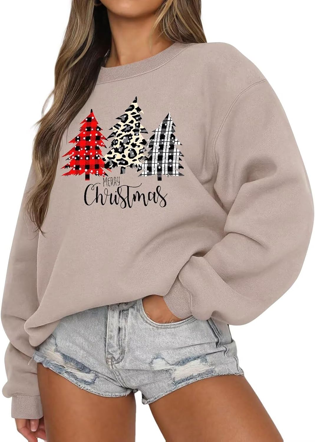Thumbnail 5 de LACOZY women’s long sleeve oversized crewneck sweatshirt jumper
