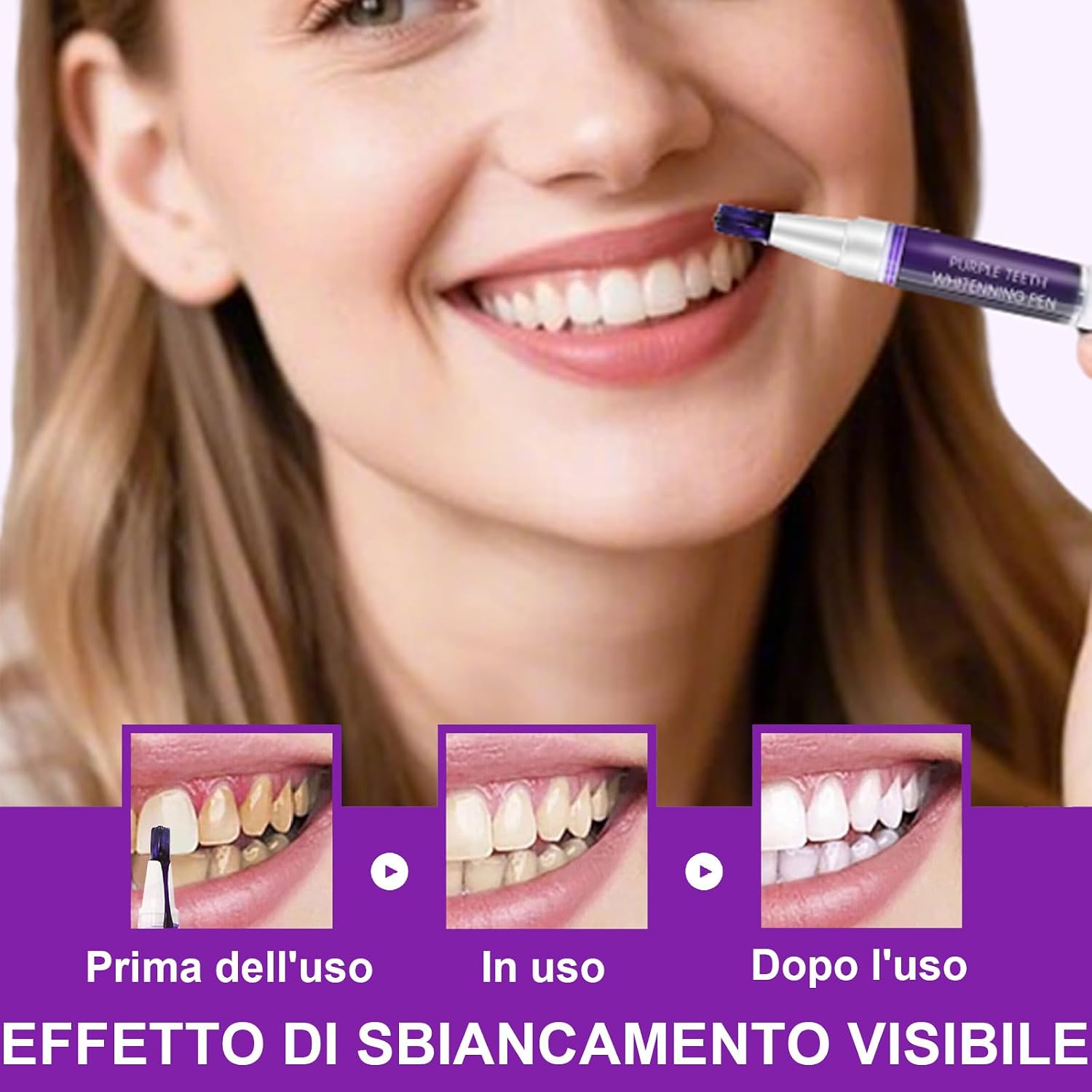 Detalle de Penne Sbiancante Denti – Kit Sbiancamento Dentale 3 Pezzi