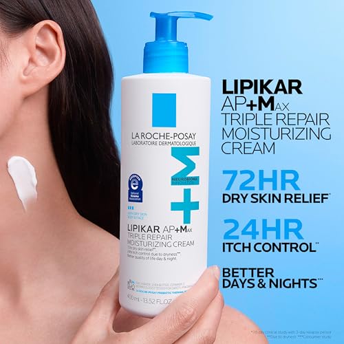 Detalle de La Roche-Posay Lipikar AP+MAX Triple Repair Body Cream: Deep Hydration for Extremely Dry Skin