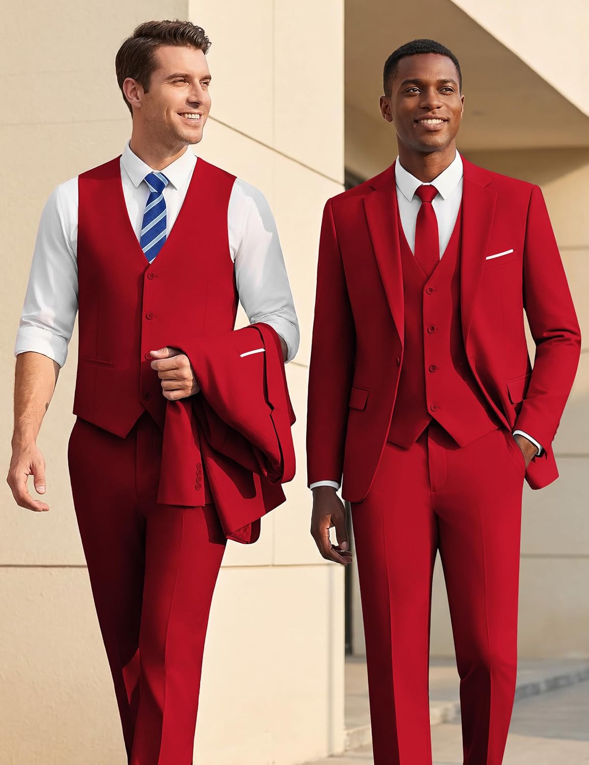 Thumbnail 1 de WULFUL Men’s Slim Fit Suit 3-Piece