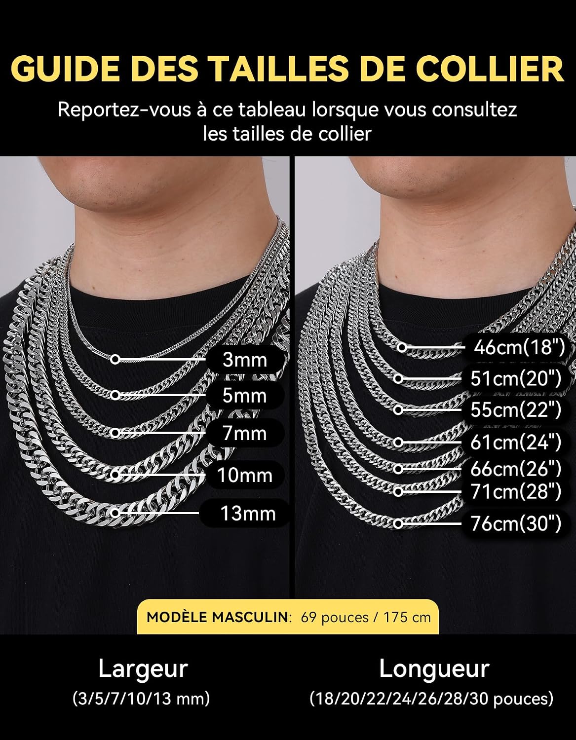 Thumbnail 4 de ChainsHouse Chaine Collier Homme 10mm