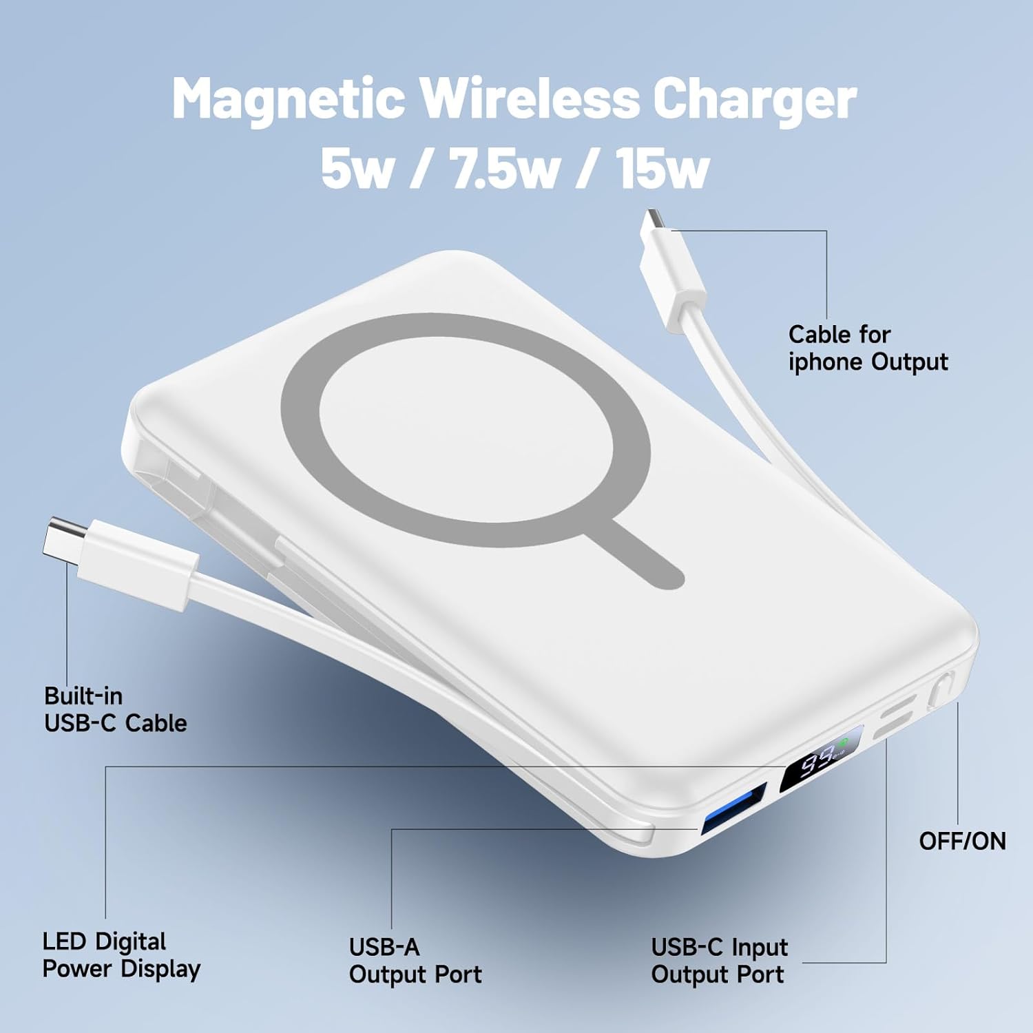 Thumbnail 1 de Vexnara 10000mAh MagSafe Power Bank