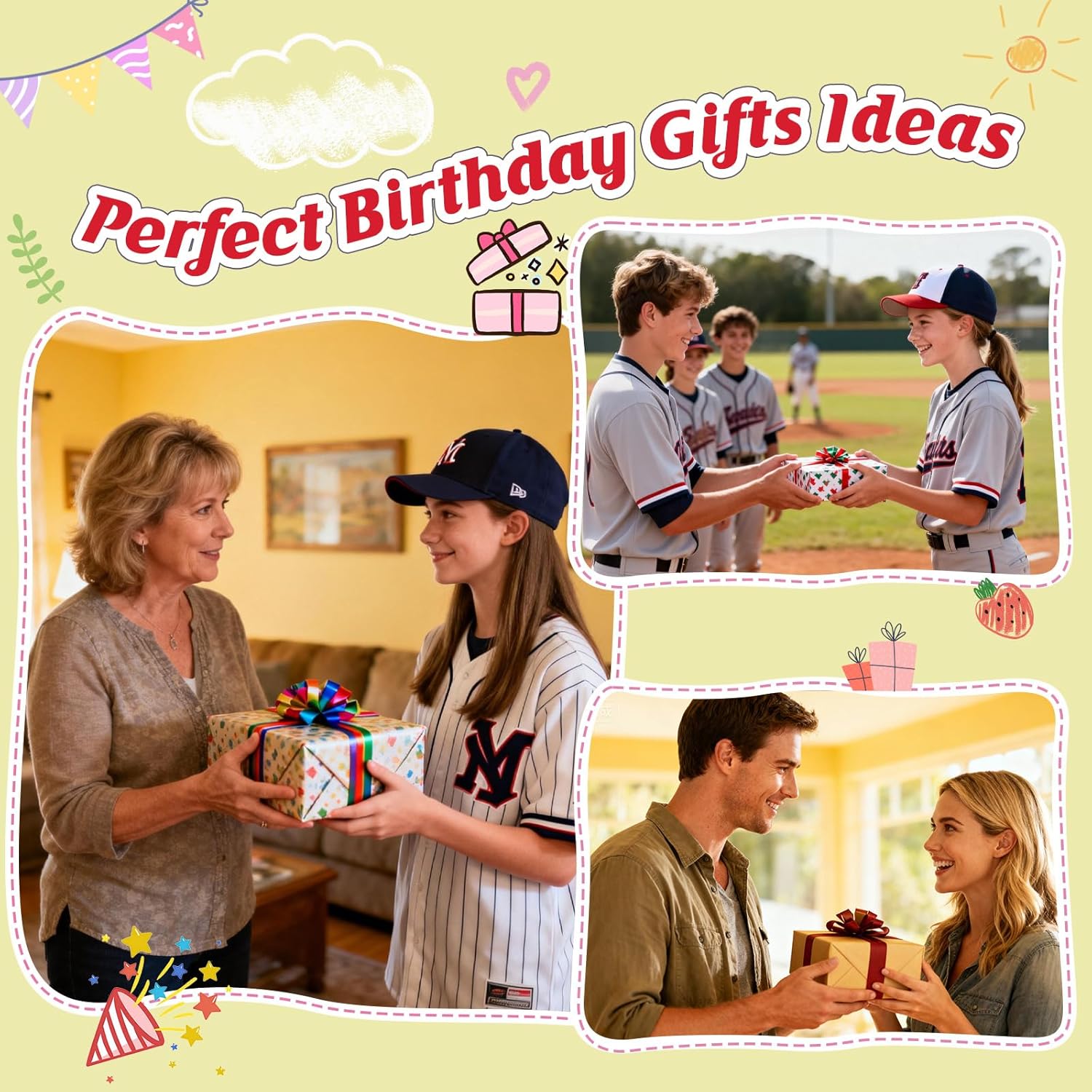 Thumbnail 5 de Weming Handmade Crochet Softball Plush Gift with All-Star Message Card (Mini Softball Decor)
