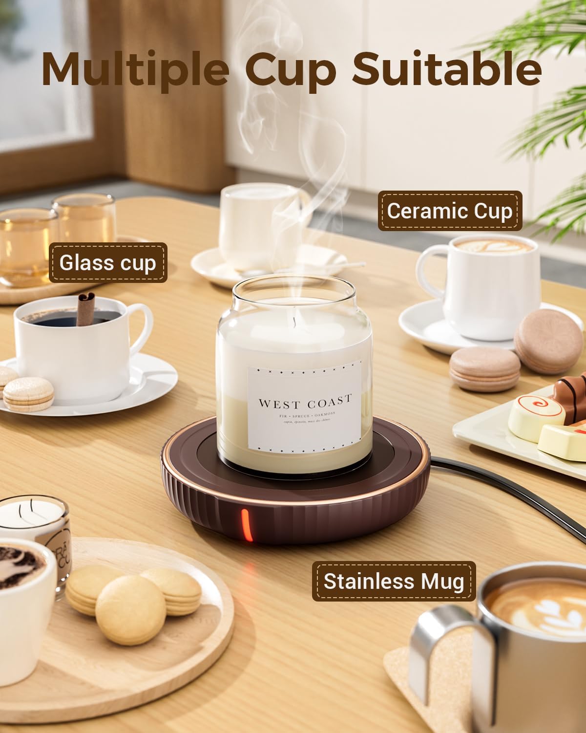 Detalle 2 de HouseGem Candle Warmer Plate 4.8-inch