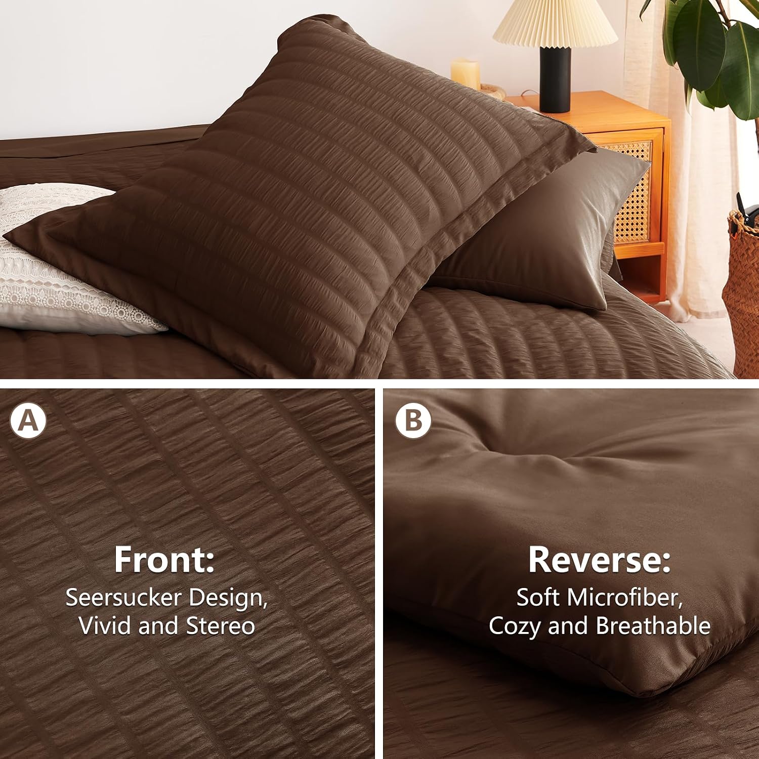 Detalle 2 de CozyLux King Size Comforter Set 7-Piece