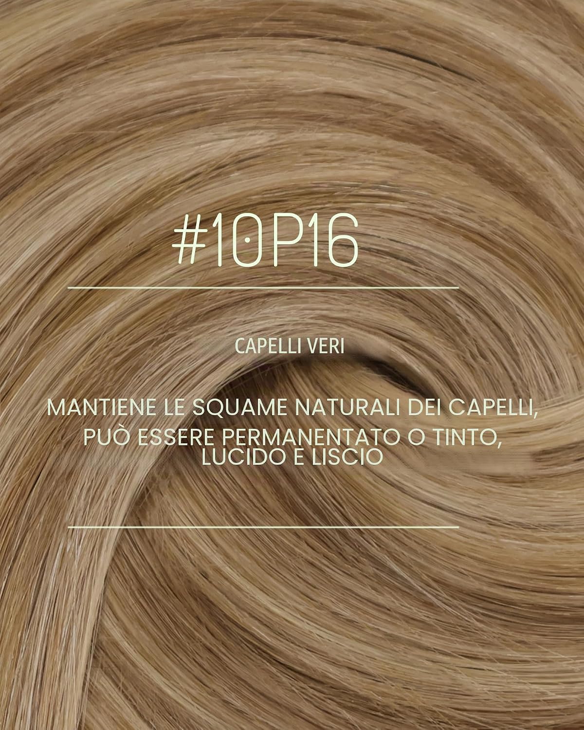 Thumbnail 2 de RUNATURE Extension Clip Capelli Veri 120g 35cm – 7 Pezzi Marrone Chiaro Biondi #10P16