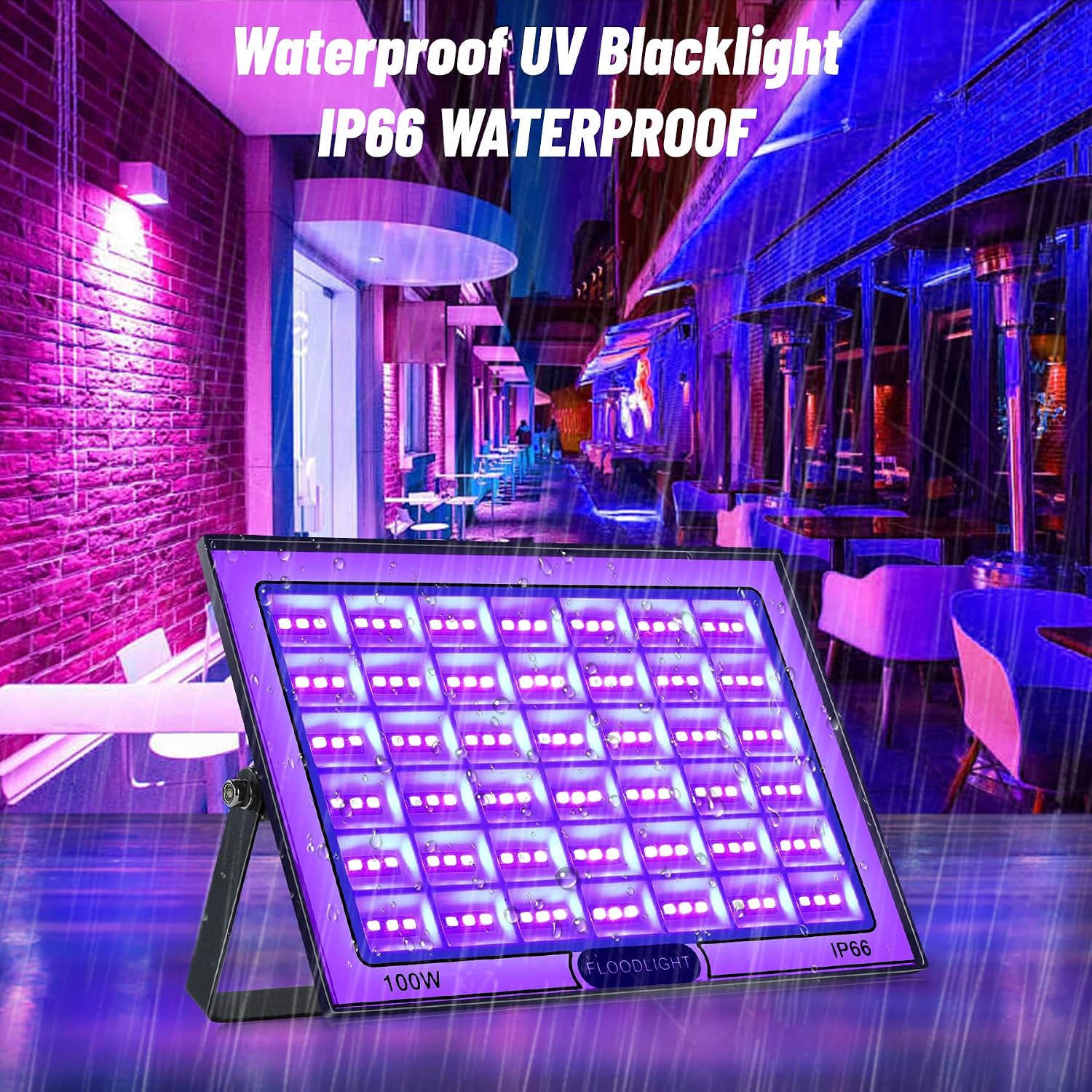 Thumbnail 5 de BOWEICORE UV Schwarzlicht 100W (2er-Set) – IP66 LED Blacklight für Party, Disco & Bühne