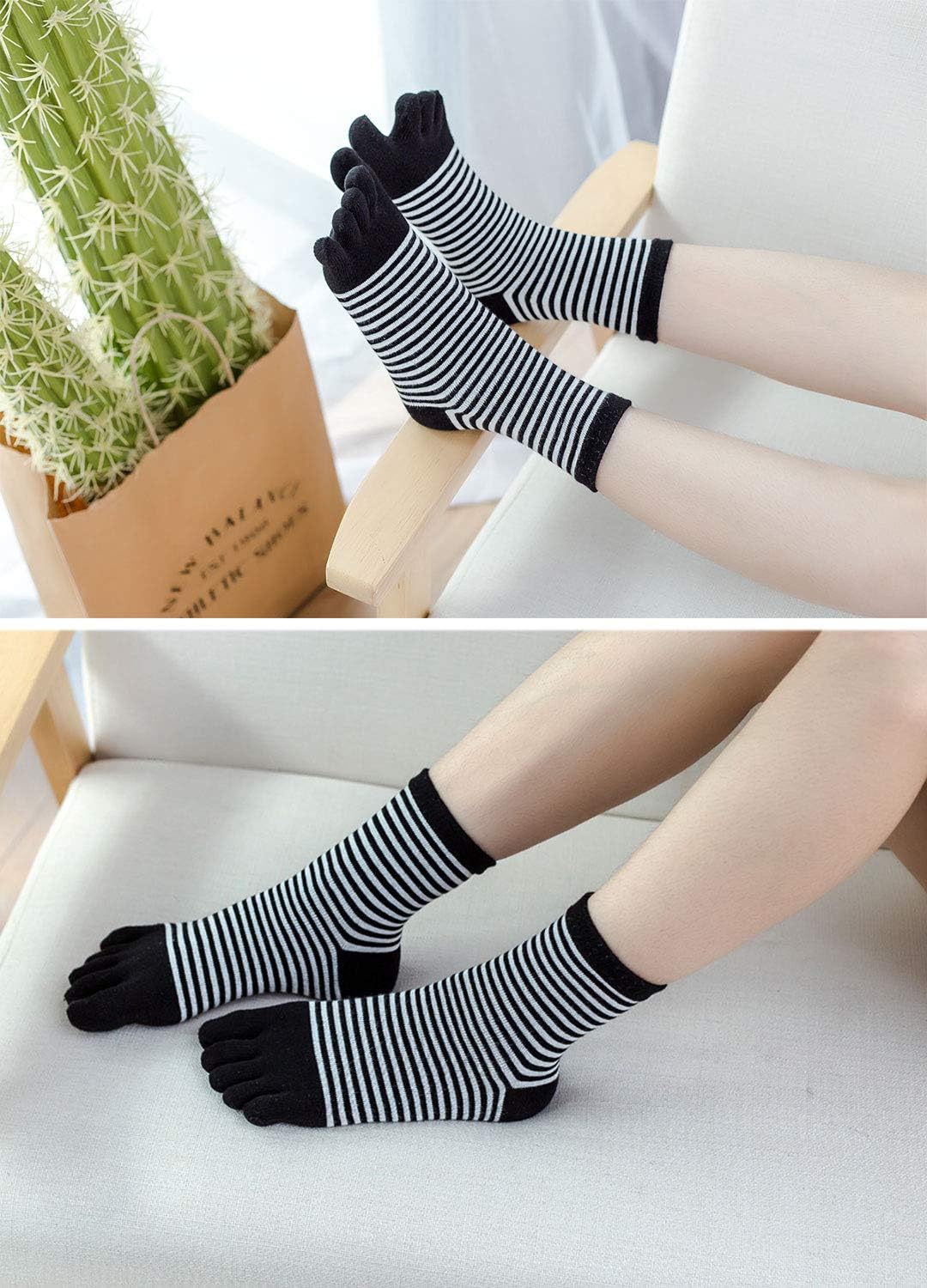 Detalle 2 de Chaussette à Doigts Femme 4/5 paires 36-41